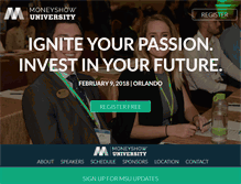 Tablet Screenshot of moneyshowuniversity.com